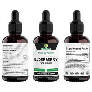 Complément Liquide Biologique de Sureau Noir à Force Maximale pour le Soutien Immunitaire - Formule Végétalienne pour Adultes et Enfants - Product Image 2