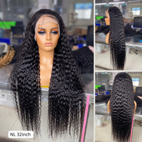 Perruque en cheveux humains vierges 100% naturels, double densité, 13x4 HD Lace, sans colle, 300% de densité, ondulations naturelles, du fournisseur le plus demandé