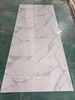 Panneau PVC brillant sans formaldéhyde, résistant à l'eau, texture marbre, pour surface de meubles et armoires