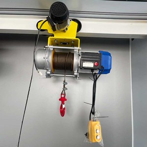 Tali kawat kerekan listrik Mini, 1 <span class=keywords><strong>Ton</strong></span> 4 arah sambungan elektrik dengan troli - Product Image 6