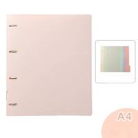 Carpeta Perforada, Carcasa Desmontable, Transparente Personalizada, una Herramienta de Almacenamiento Perfecta para Materiales, Exámenes y Documentos