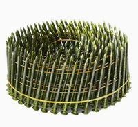 Fixations robustes en acier zingué 57 mm 64 mm pour charpentes de maisons et terrasses extérieures, clous en spirale pour toiture