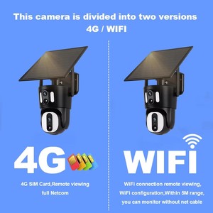 Sd300 4G ống kính kép ngoài trời ip wifi thông minh Đèn pha 6MP an ninh nhà năng lượng mặt trời máy ảnh tầm nhìn ban đêm thẻ nhớ PTZ Pin hoạt động - Product Image 3