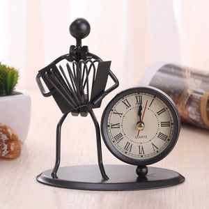 Reloj de pared de arte del hierro vintage reloj único de acero inoxidable hecho a mano, decoración creativa de regalo de cumpleaños - Product Image 6