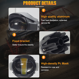 Nuevo Producto, Luces Auxiliares LED para Motocicleta, Impermeables IP67, de Aluminio y PC - Product Image 6