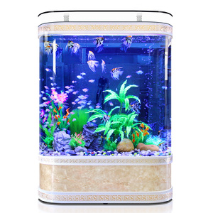 Acuario JSD de 280 Galones, Medio Cilindro, con Vidrio Curvo, Pantalla Táctil Inteligente, Filtración Trasera y Barra Superior de Vidrio - Product Image 4