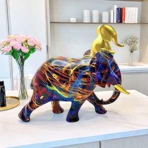 Adorno de Resina Epoxi con Escultura de Elefante Madre e Hijo, Estilo Nórdico Minimalista Creativo, de Alta Gama, Arte y Regalo Coleccionable - Product Image 4