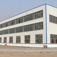 Structure de portique préfabriquée sur mesure en acier, à grande portée, résistante au vent, pour atelier industriel et entrepôt