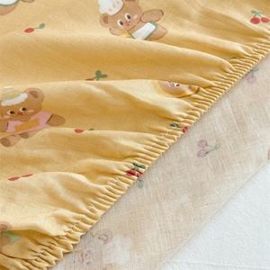 Lenzuolo e Coprimaterasso per <span class=keywords><strong>Neonati</strong></span> in Puro Cotone a Doppio Strato, Design a Cartoni Animati per Primavera/Estate - Product Image 3