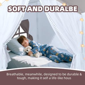 Tente <span class=keywords><strong>de</strong></span> jeu pour enfants en polyester avec bande lumineuse, couleur rose, pour intérieur et extérieur – Grande vente - Product Image 5