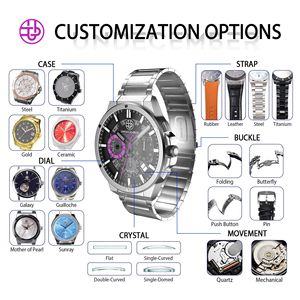 12月 ODM/OEM カスタム クォーツ スポーツウォッチ 5ATM 防水 ステンレススチール クロノグラフ クォーツ腕時計 - Product Image 2