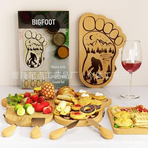 Planche à fromage en bois massif pliable pour servir les aliments, utilisation en cuisine, durable - Product Image 3
