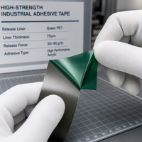Film de protection PET vert Tensfilm 75µm d'épaisseur, 30-80g/in pour processus de fabrication de circuits imprimés et passerelles de sécurité