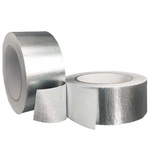 Aluminium Foil HVAC Fiber Aluminium 7U glass-kain panas meleleh sendiri perekat kaca kain pita