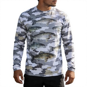 Chemise de pêche pour homme en polyester durable, respirante, à manches longues, avec logo personnalisé, séchage rapide, protection UV SPF UPF 50 - Product Image 5
