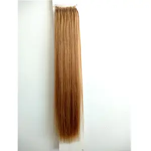 Alta calidad cutícula alineada productos de pelo de la Virgen al por mayor proveedor fácil-¡nudo hilo de la extensión del pelo