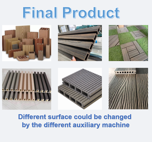 Ligne de production d'extrusion entièrement automatique pour panneaux muraux, plafonds, revêtements de sol, clôtures et profilés en WPC (bois-plastique) et PE (polyéthylène) - Extrudeuses de plastique - Product Image 5