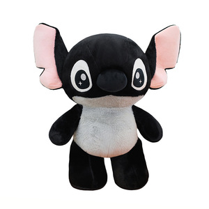 Peluche Stitch Noir de Dessin Animé, Mignonne et Moelleuse, Grande Taille, Coussin Décoratif, Vente en Gros - Product Image 5
