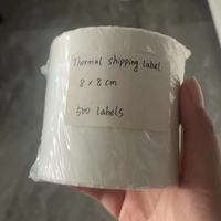 Papel Autoadhesivo de Vinilo con Revestimiento de Agua, 80gsm, Base Amarilla, Etiquetas de Advertencia Troqueladas de 48mm para Embalaje