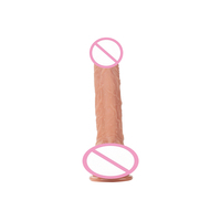 Vente chaude Silicone Gros Godes Pénis Réaliste Vibrateurs Souples Produit Mâle Gode de Sexe pour les Femmes Climax
