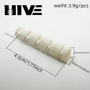 HIVE - Tuerca de Hueso de Buey para Bajo Eléctrico de 5 Cuerdas, 42*6*8.5MM, para Mano Izquierda/Derecha - Product Image 3