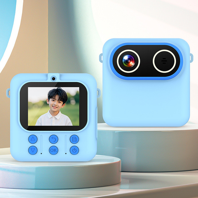 2026 New Kids Instant Print Camera, HD Dual Lens, Inkless Thermal Printing, Portable Toy