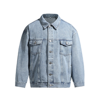 EJ-011 Gros Veste Moto Surdimensionnée en Jean de Haute Qualité, Personnalisée, Faible Quantité Minimale de Commande, Vestes en Denim pour Hommes Grandes Tailles