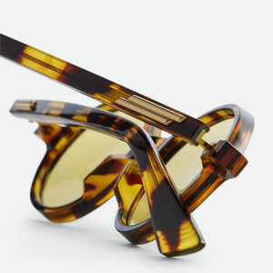 Gafas de Sol Redondas Retro Bottega, Montura de Acetato, Protección UV400, Gafas de Moda para Hombre y Mujer, VenetaBV - Product Image 4
