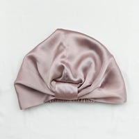 Gorro de Dormir de Seda de Morera 100%, 22 Momme, Doble Capa, Ajustable, con Certificación OEKO-TEX, Gorro de Seda 100% de Lujo