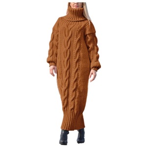 <span class=keywords><strong>Abito</strong></span> maglione donna manica lunga collo alto Pullover lavorato a <span class=keywords><strong>maglia</strong></span> <span class=keywords><strong>abito</strong></span> morbido caldo tinta unita maglione <span class=keywords><strong>Oversize</strong></span> femminile Plus Size Dress - Product Image 1