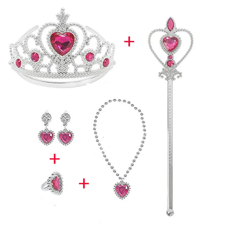 Pink Witch Costume Accessories Set Crown and Wand for Women Parties Glinda Girls Wand And Tiara Set | Wicked Costume Accessories main image 2