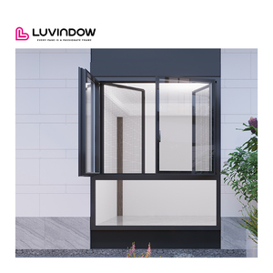 Luvindow מסגרת אולטרה צר אלומיניום מסגרת חלונות מעטפת חלונות גדולה זכוכית גדולה לדחוף את מעטפת החלונות עבור וילה - Product Image 2