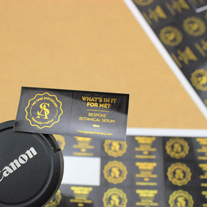 Autocollant d'autocollants décoratifs en vinyle d'étiquette ronde d'impression adhésive de n'importe quel texte <span class=keywords><strong>image</strong></span> personnalisée - Product Image 6