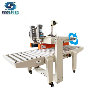 Upper Side Belt Drive Semi Automatic Top Sealing Only Case Carton Sealer Machine  Taping Sealing Machine For Sale