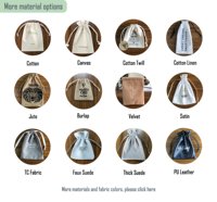 Sac à cordon de savon en maille de coton naturel écologique Pochette d'emballage pour bougie de parfum en coton Pochette 100% coton avec logo imprimé