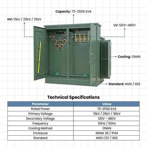 Transformateur monophasé monté sur socle 167 kVA 75 kVA 35 kVA - Product Image 6