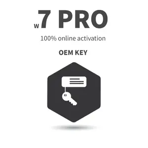 विन 7 प्रो कुंजी स्टिकर हॉट सेल 12 महीने की वारंटी के लिए असली विन 7 प्रो ओईएम लाइसेंस कुंजी ऑनलाइन एक्टिवेशन स्लिवर लेबल
