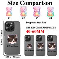 Support de téléphone portable personnalisé avec votre LOGO, design mignon, en acrylique, sublimation, support de téléphone portable avec poignée