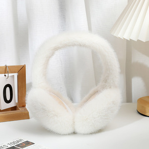 MIO automne hiver mignon <span class=keywords><strong>cache</strong></span>-oreilles en peluche pour les filles corée couleur unie pliable doux confortable fausse <span class=keywords><strong>fourrure</strong></span> <span class=keywords><strong>cache</strong></span>-oreilles en plein air - Product Image 6