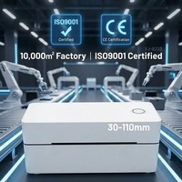 Imprimante d'étiquettes thermiques YUANAIDC YJ9203 4x6, largeur d'étiquette 30-110 mm, imprimante d'étiquettes d'expédition USB pour Shopee Lazada J&T Ninja Van CE FCC