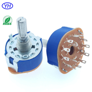 Mẫu miễn phí kim loại vòng trục 25mm 1 cực 3 vị trí 4 vị trí <span class=keywords><strong>12</strong></span> vị trí Điện áp Selector <span class=keywords><strong>Alpha</strong></span> rs25 chuyển đổi quay - Product Image 5