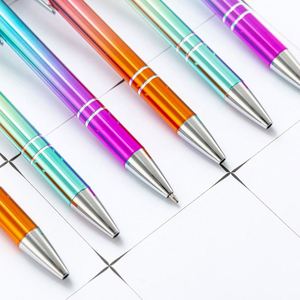 Stylos à bille métalliques personnalisés avec logo dégradé - Écriture fluide, stylos promotionnels compatibles avec les écrans tactiles pour les entreprises - Product Image 3