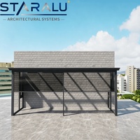 Véranda en aluminium prête pour l'intégration intelligente avec compatibilité capteur pour ventilation automatisée, ombrage solaire et contrôle climatique