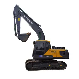 La máquina de excavadora usada multifunción de segunda mano más popular Excavadora Volvo EC210 usada de 21 toneladas