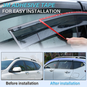 Pour Toyota Land Cruiser Prado 120 J120 FJ120 2003-2009 Lexus GX 470 Accessoires PC Déflecteurs de fenêtre latérale/Visières de sourcil de pluie - Product Image 3