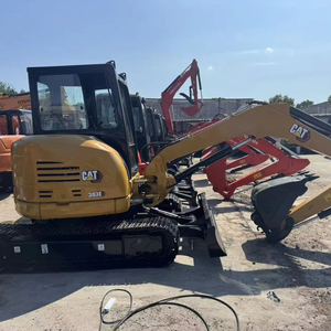 Petite mini pelle d'occasion la moins chère Cat303E Cat303.5E Machine de construction hydraulique sur chenilles avec de faibles heures de travail - Product Image 1