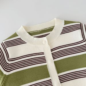 Wholesale Newborn Baby Clothing 2 Piece <b>Sets</b> Striped Cardigan <b>Sweater</b> Knit Pant Kids Clothes Romper Baby Products - Product Image 5