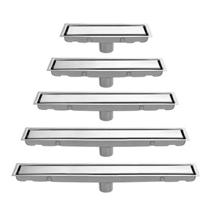 Custom Cross-border Saint Paul Stainless Steel Rectangular Floor Drain 0 Water Seal Height Anti-Odor Long Hidden Design - Product Image 5