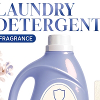Lessive liquide, poudre et capsules de lessive personnalisées OEM, parfum Indigo Navy, pour produits de lavage, senteur fraîche.