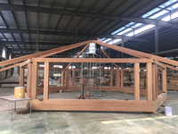 Casa prefabricada de bambú, casa pequeña, cabaña hecha de bambú, casa de troncos de madera de bambú, cabaña Moderna Pequeña prefabricada